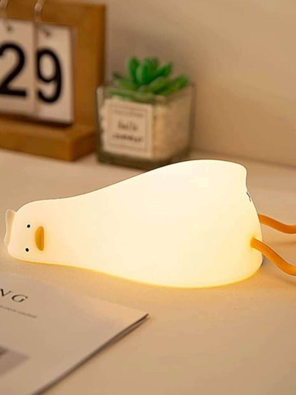 Soft Touch Duck Night Light Toy